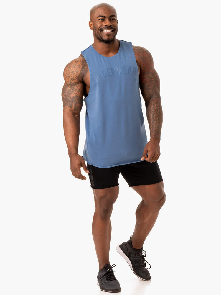 Tank Top Ryderwear Force Baller Hombre Azules | YCVXP6097