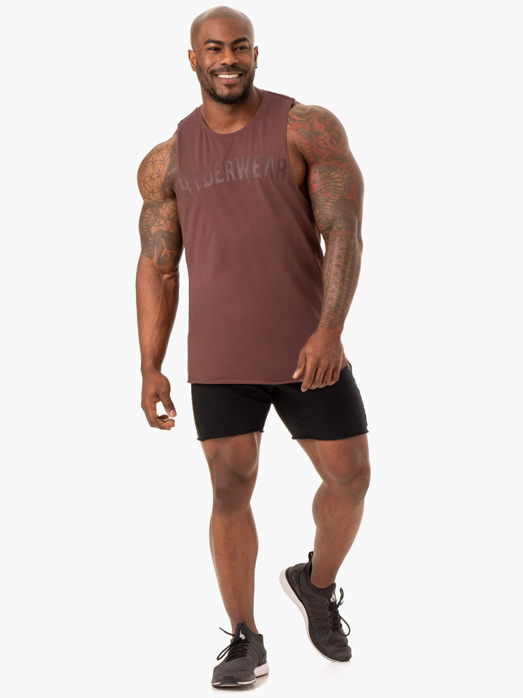 Tank Top Ryderwear Force Baller Hombre Marrom | WHSZU8152