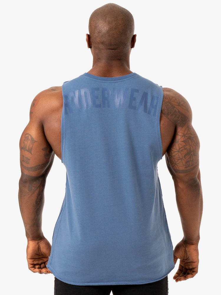 Tank Top Ryderwear Force Fleece Hombre Azules | VGKSQ5276