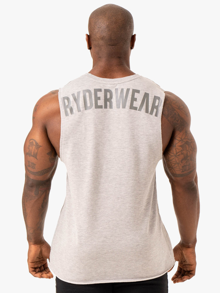 Tank Top Ryderwear Force Fleece Hombre Grises | XFYMB8304