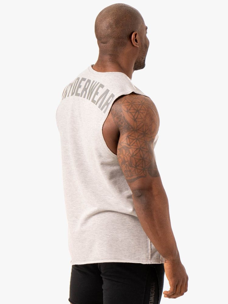 Tank Top Ryderwear Force Fleece Hombre Grises | XFYMB8304