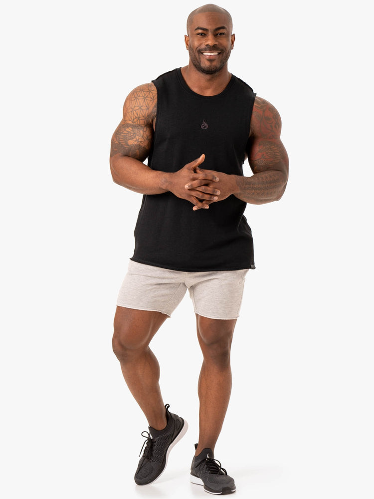 Tank Top Ryderwear Force Fleece Hombre Negros | AIMXU8645