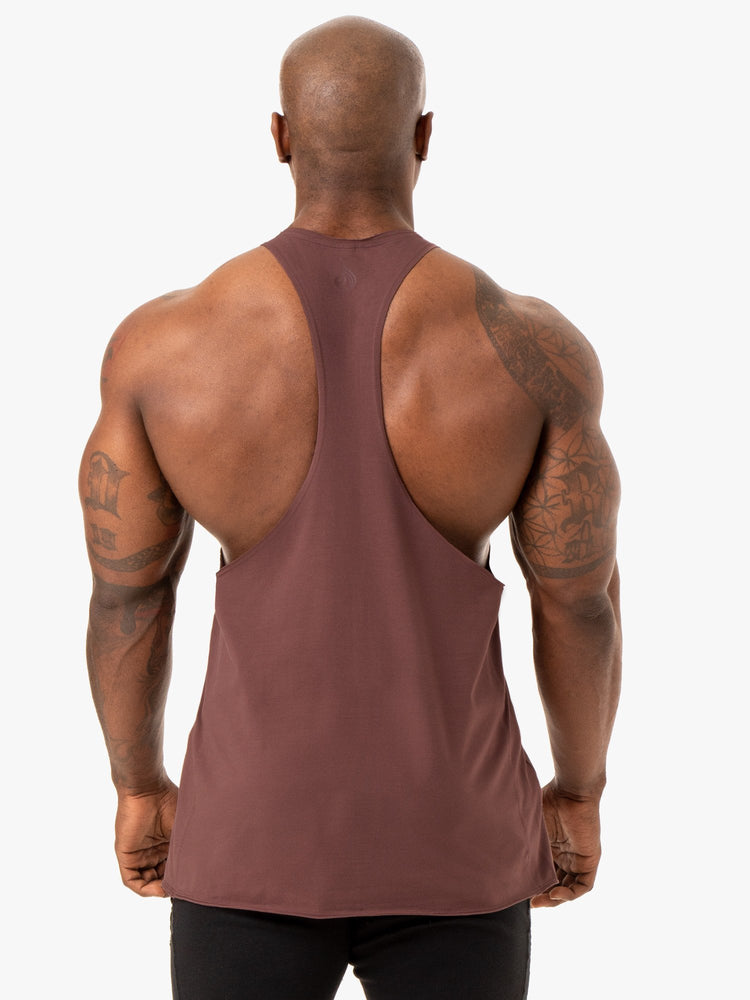 Tank Top Ryderwear Force Stringer T-Back Hombre Marrom | FQTOY7864