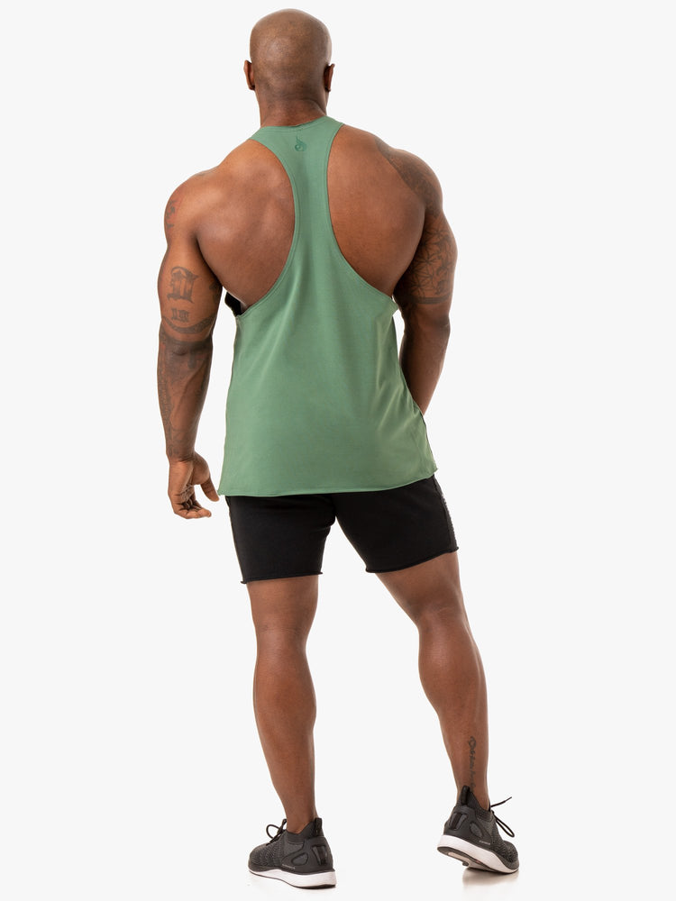 Tank Top Ryderwear Force Stringer T-Back Hombre Verdes | JKSIZ1293
