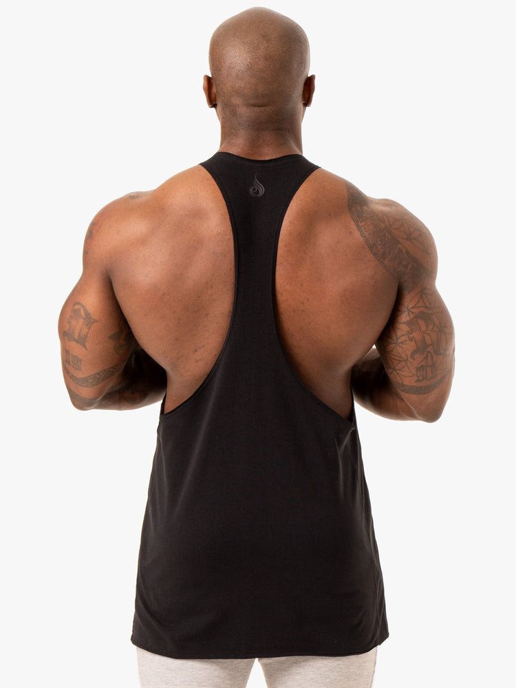 Tank Top Ryderwear Force Stringer T-Back Hombre Negros | PBOHU2517
