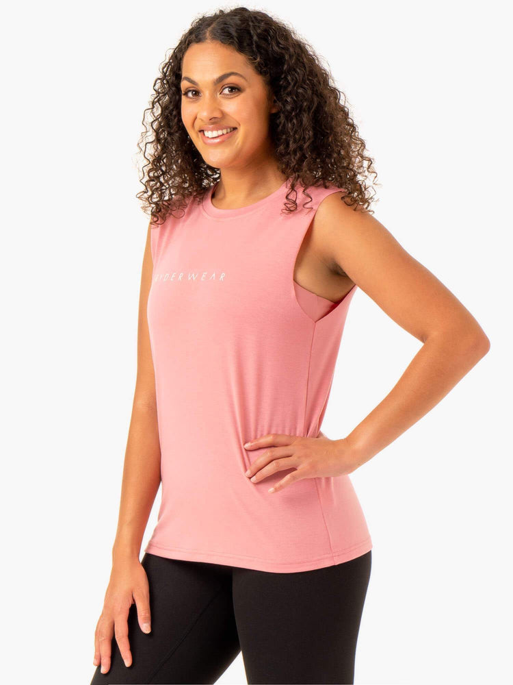 Tank Top Ryderwear Foundation Muscle Mujer Rosas | XLBVF8437