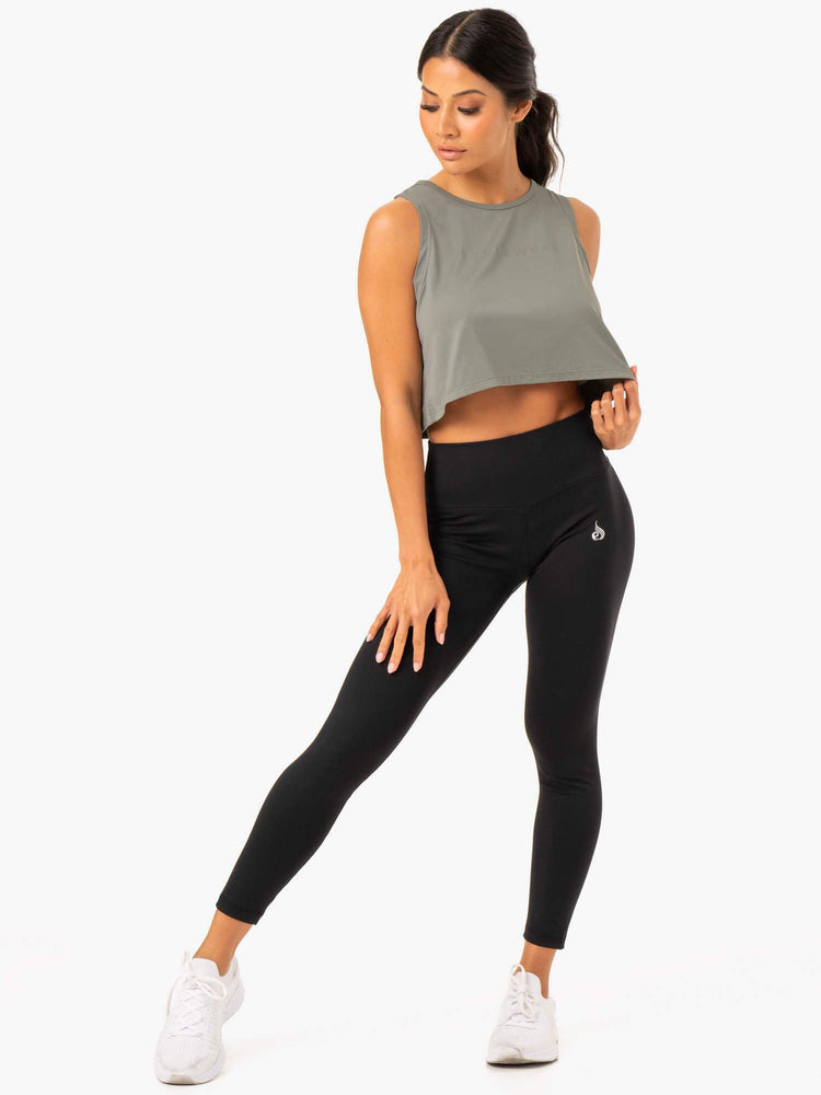 Tank Top Ryderwear Híbrido Muscle Mujer Kaki | GPWBH5980