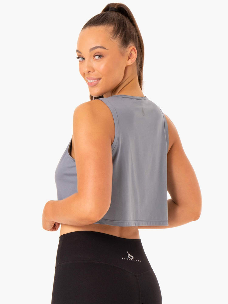 Tank Top Ryderwear Híbrido Muscle Mujer Azules | KOBUG0268