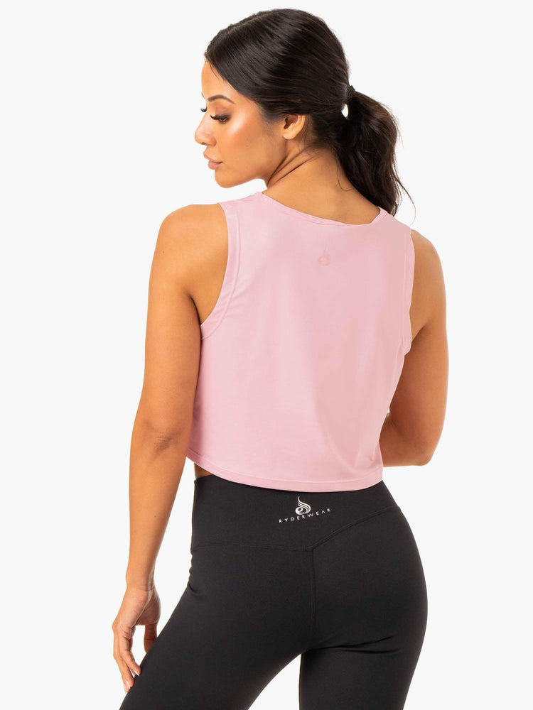 Tank Top Ryderwear Híbrido Muscle Mujer Rosas | PFDRI9813