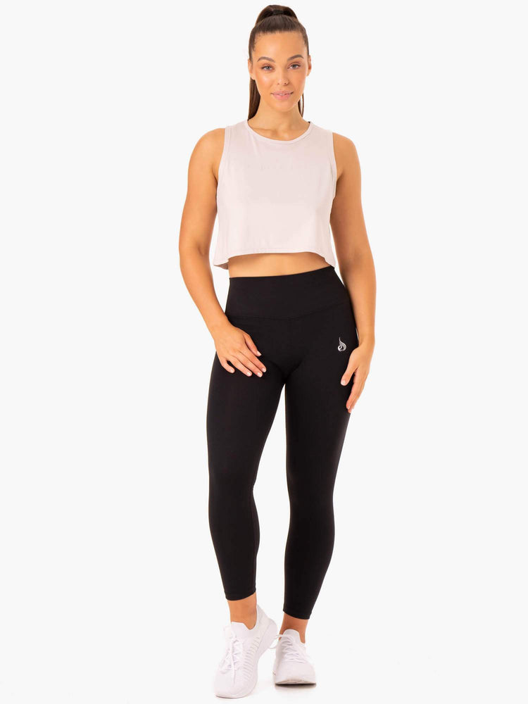 Tank Top Ryderwear Híbrido Muscle Mujer Blancos | QHKBV6457