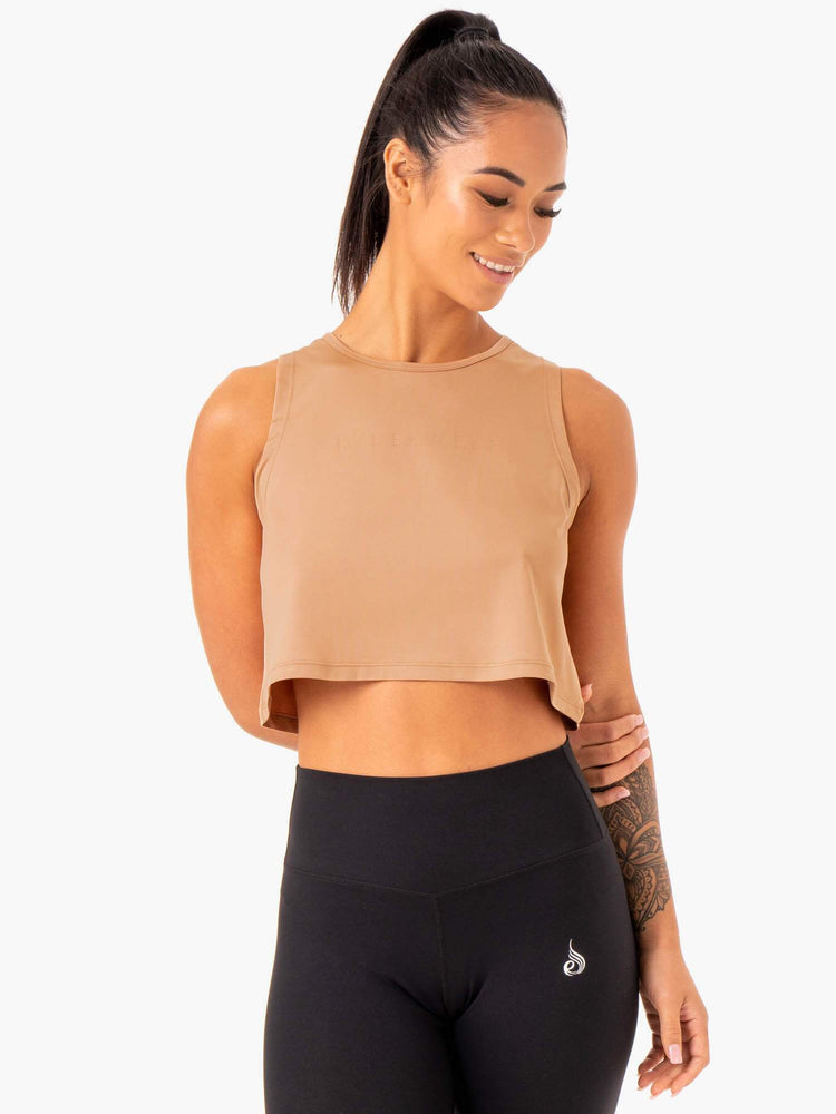 Tank Top Ryderwear Híbrido Muscle Mujer Marrom | ROHYI4756