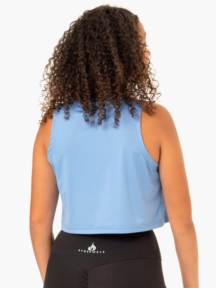 Tank Top Ryderwear Híbrido Muscle Mujer Azules | XKPOL7956