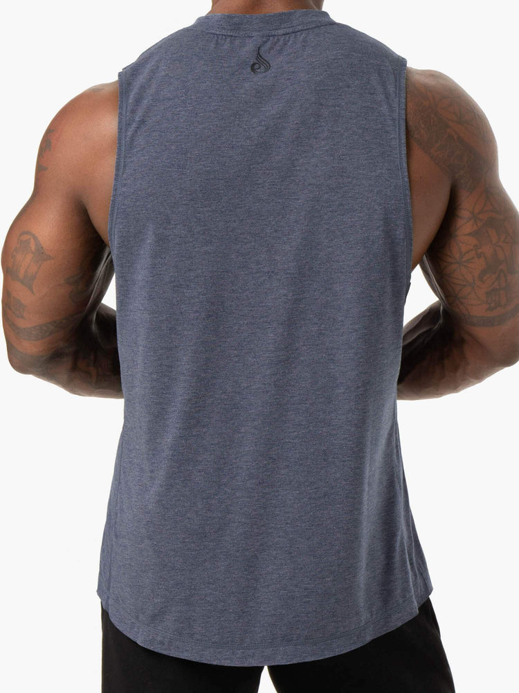 Tank Top Ryderwear Iron Baller Hombre Azul Marino | LARFH5103