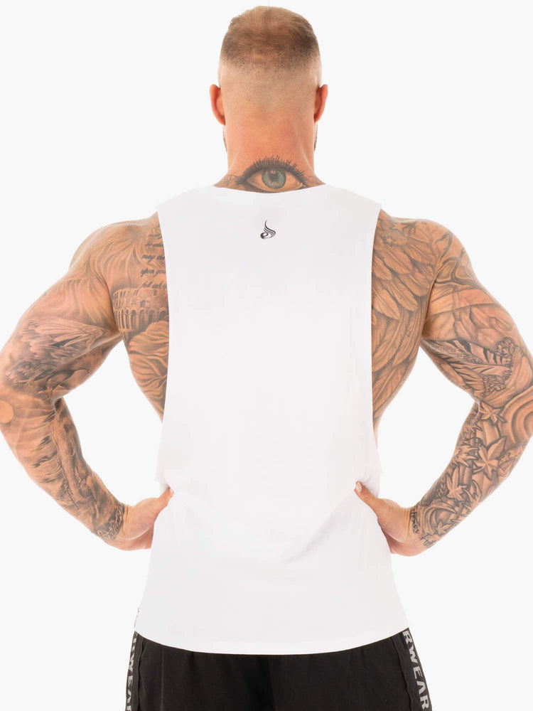 Tank Top Ryderwear Iron Baller Hombre Blancos | TAWCL8649