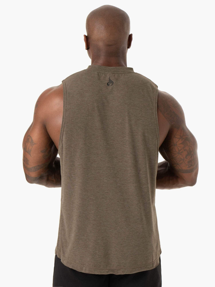 Tank Top Ryderwear Iron Baller Hombre Kaki | QUGFW0576