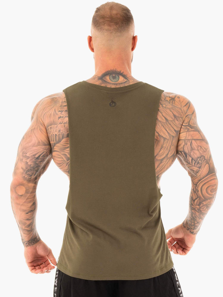 Tank Top Ryderwear Iron Baller Hombre Kaki | QZRAJ8367