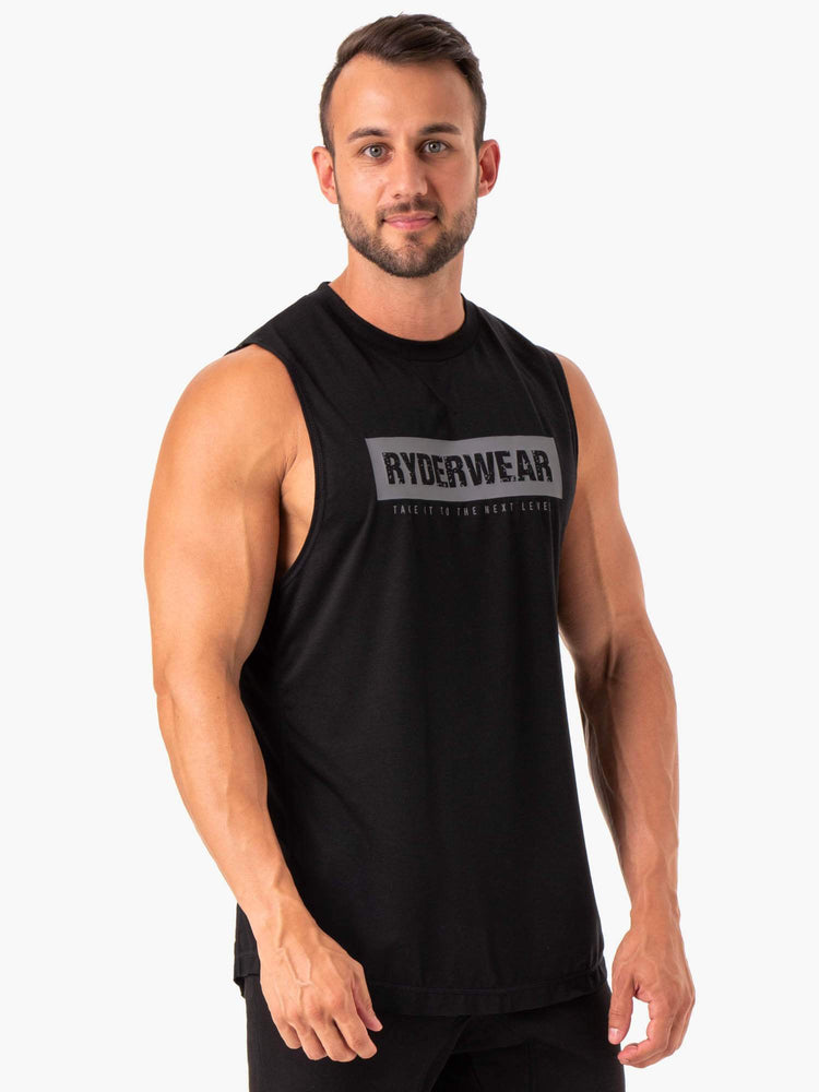 Tank Top Ryderwear Iron Baller Hombre Negros | ELXZS9217