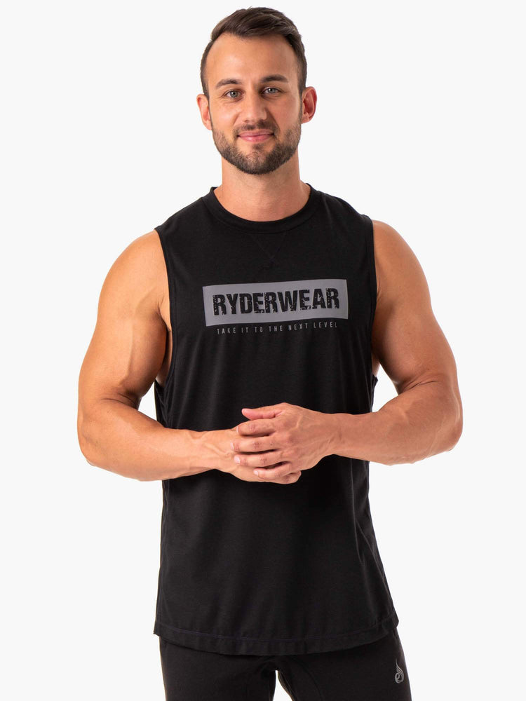 Tank Top Ryderwear Iron Baller Hombre Negros | ELXZS9217