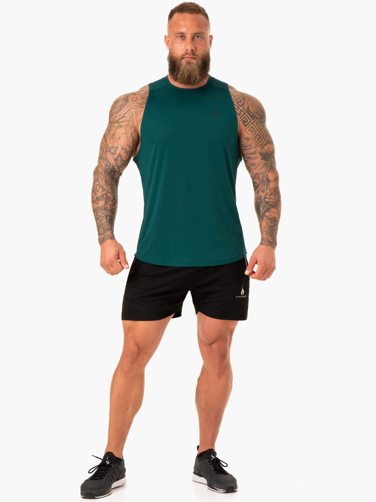 Tank Top Ryderwear Lift Mesh Baller Hombre Turquesa | DHWQX2046