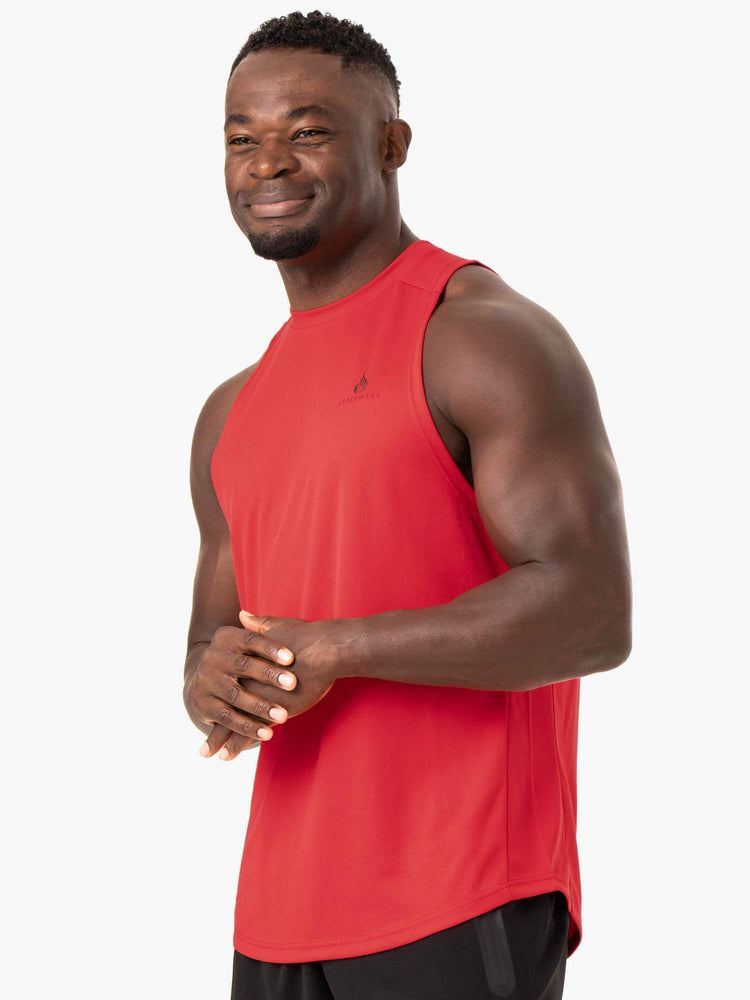 Tank Top Ryderwear Lift Mesh Baller Hombre Rojos | ESVUZ9748