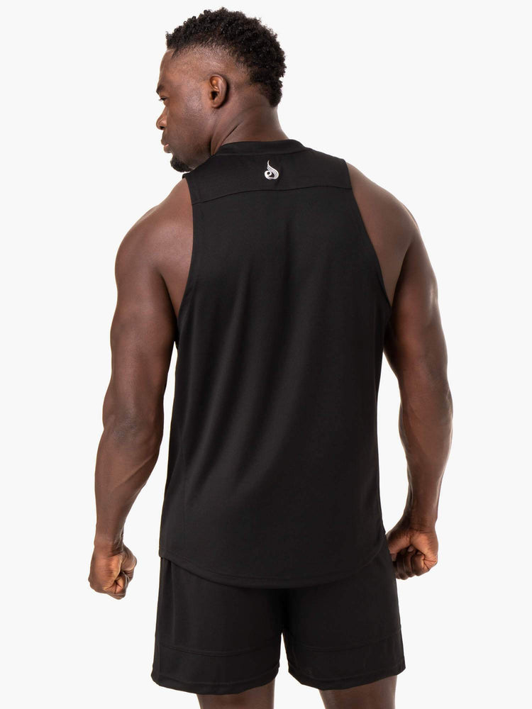 Tank Top Ryderwear Lift Mesh Baller Hombre Negros | PDGZM9731