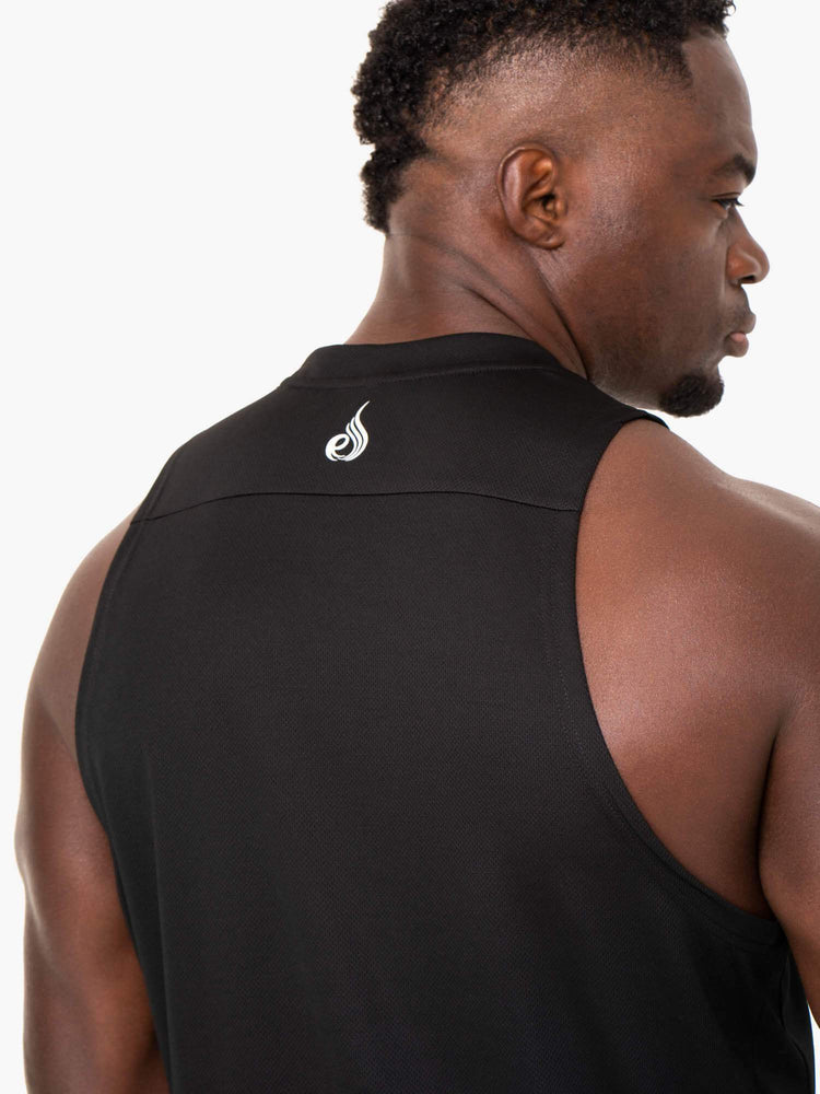 Tank Top Ryderwear Lift Mesh Baller Hombre Negros | PDGZM9731