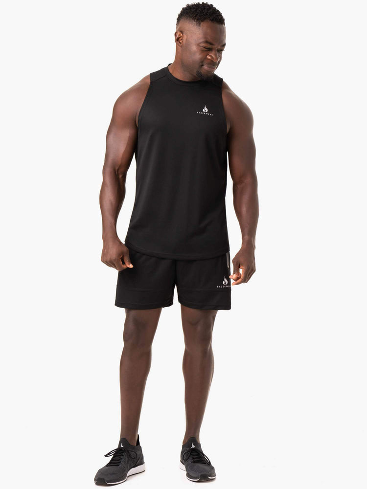 Tank Top Ryderwear Lift Mesh Baller Hombre Negros | PDGZM9731