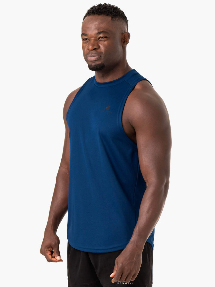 Tank Top Ryderwear Lift Mesh Baller Hombre Azules | ZXUVA2695