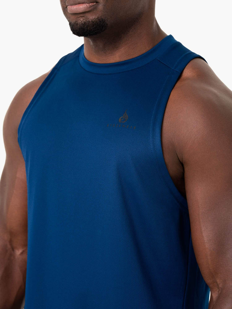 Tank Top Ryderwear Lift Mesh Baller Hombre Azules | ZXUVA2695