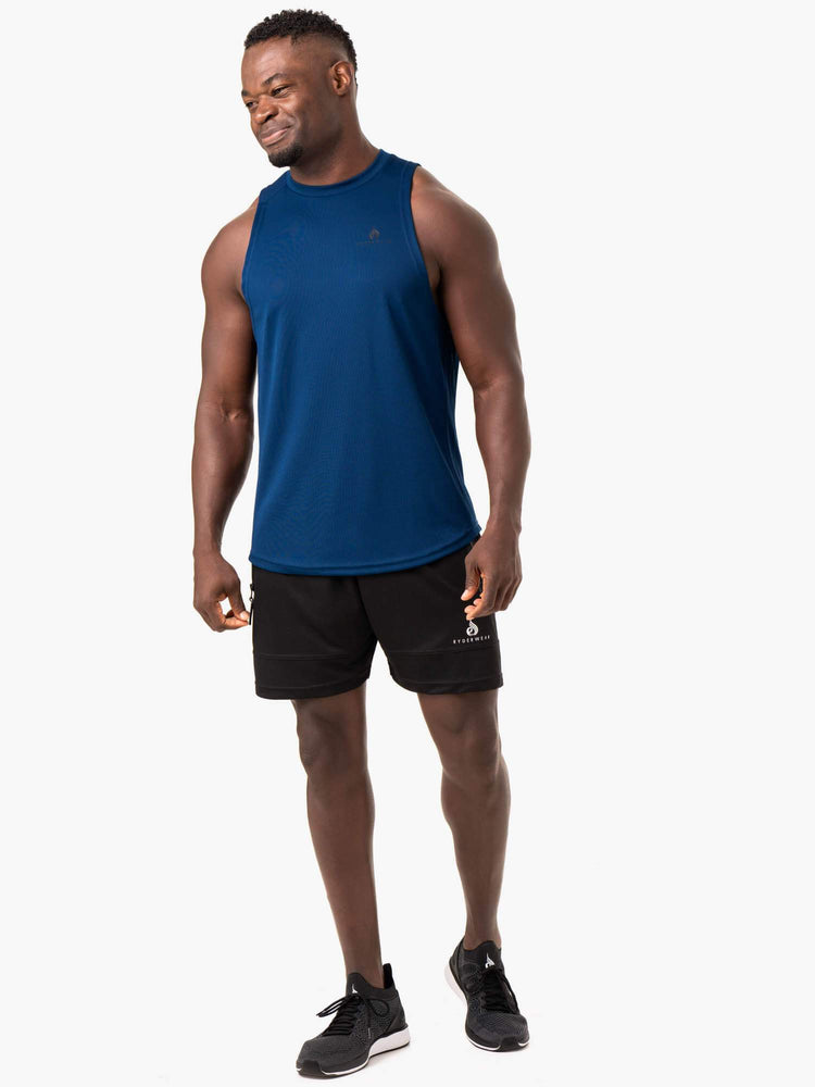 Tank Top Ryderwear Lift Mesh Baller Hombre Azules | ZXUVA2695