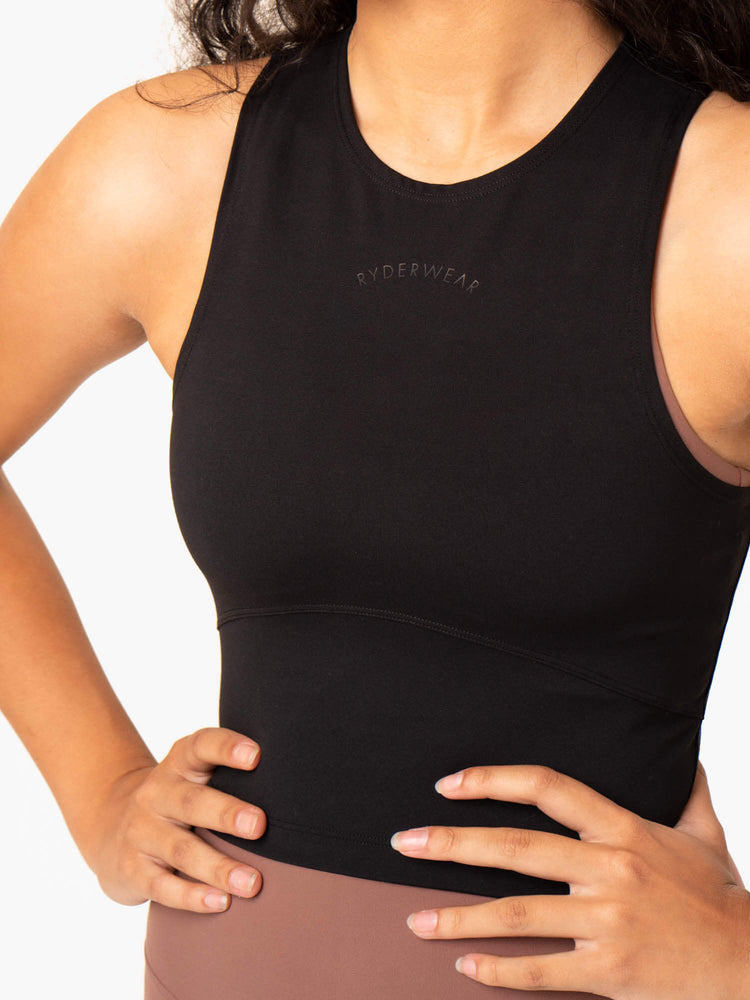 Tank Top Ryderwear Nkd Refine Mujer Negros | IDHEJ8615