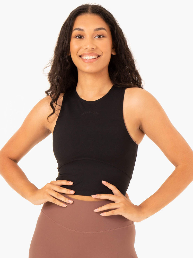 Tank Top Ryderwear Nkd Refine Mujer Negros | IDHEJ8615