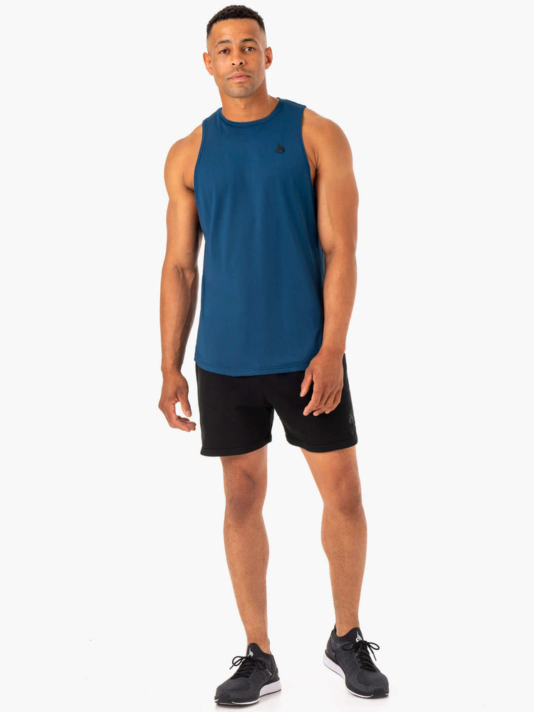 Tank Top Ryderwear Optimal Mesh Hombre Azules | PERZQ1340