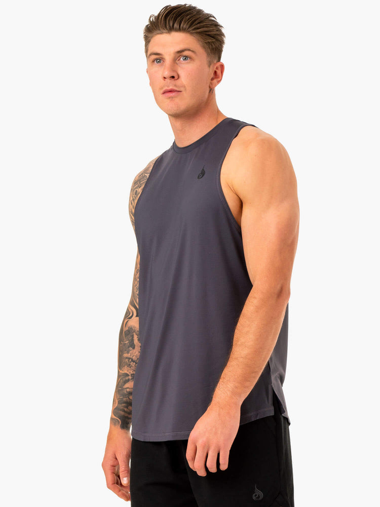 Tank Top Ryderwear Optimal Mesh Hombre Grises | CEPKT7538