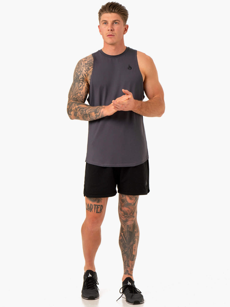 Tank Top Ryderwear Optimal Mesh Hombre Grises | CEPKT7538