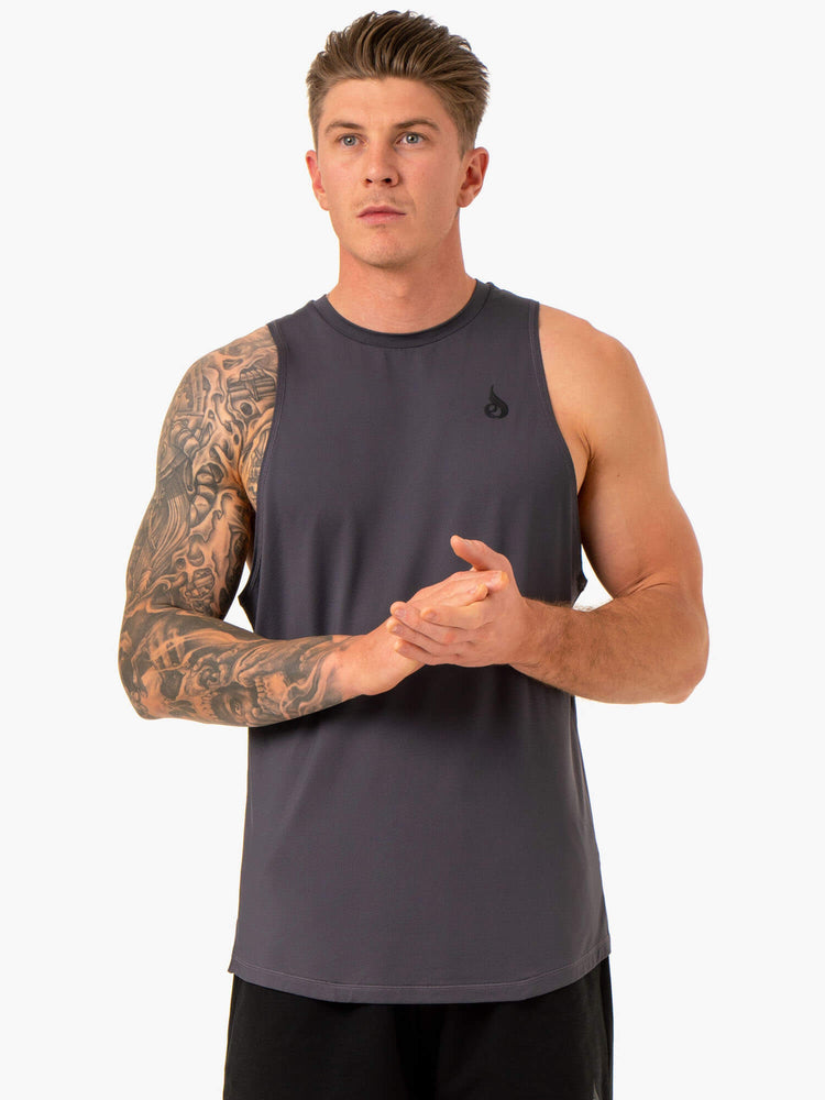 Tank Top Ryderwear Optimal Mesh Hombre Grises | CEPKT7538