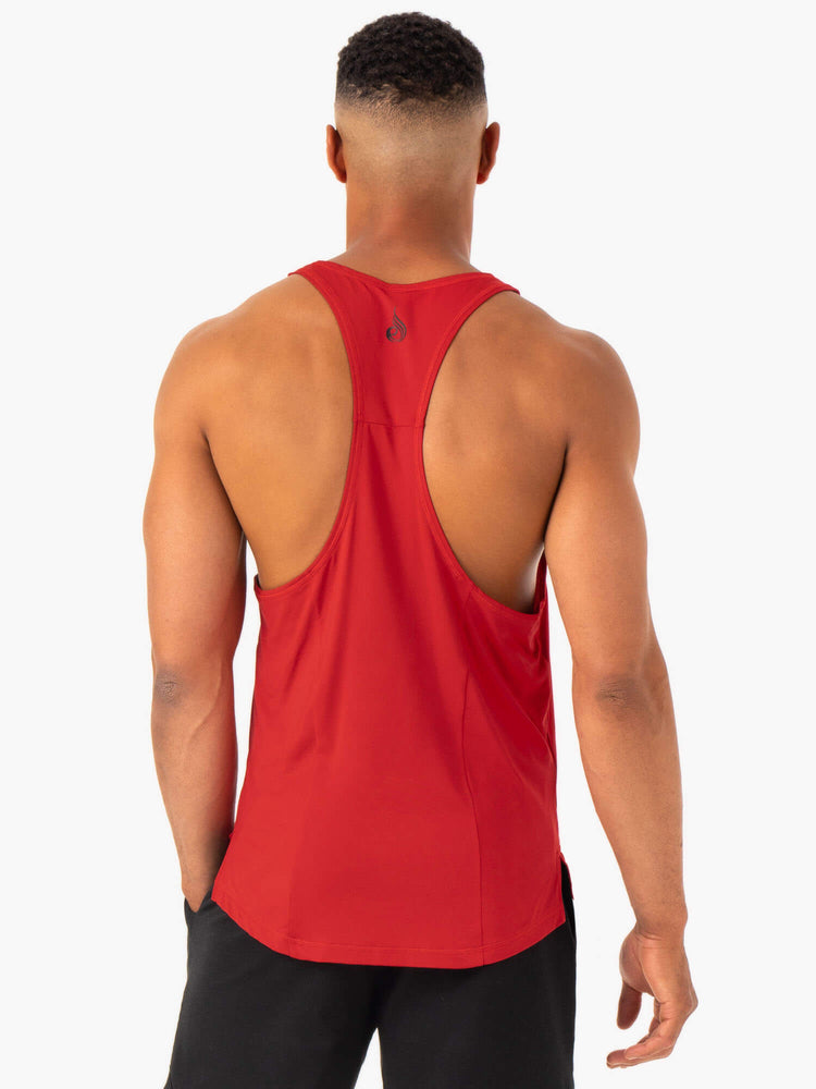 Tank Top Ryderwear Optimal Mesh T-Back Hombre Rojos | LBSUP6105