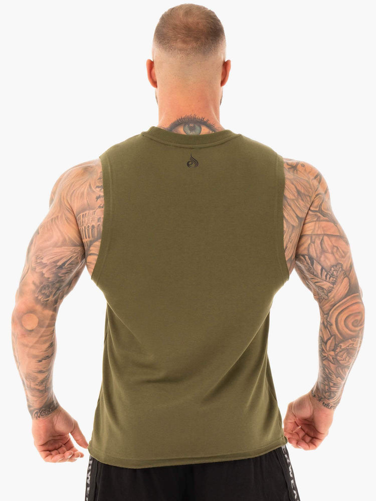 Tank Top Ryderwear Performance Baller Hombre Kaki | ZMNFT7410