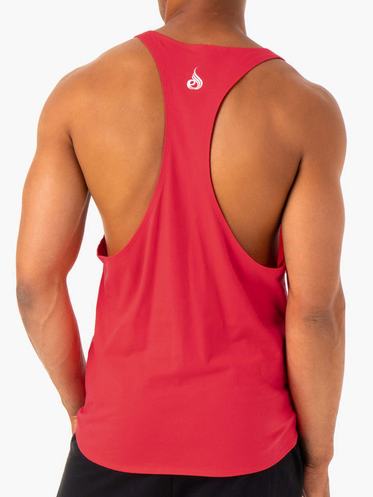 Tank Top Ryderwear Recharge Stringer T-Back Hombre Rojos | EJKTR7285