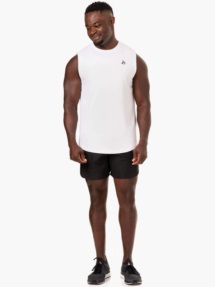 Tank Top Ryderwear Reflex Mesh Baller Hombre Blancos | EXLRU9370