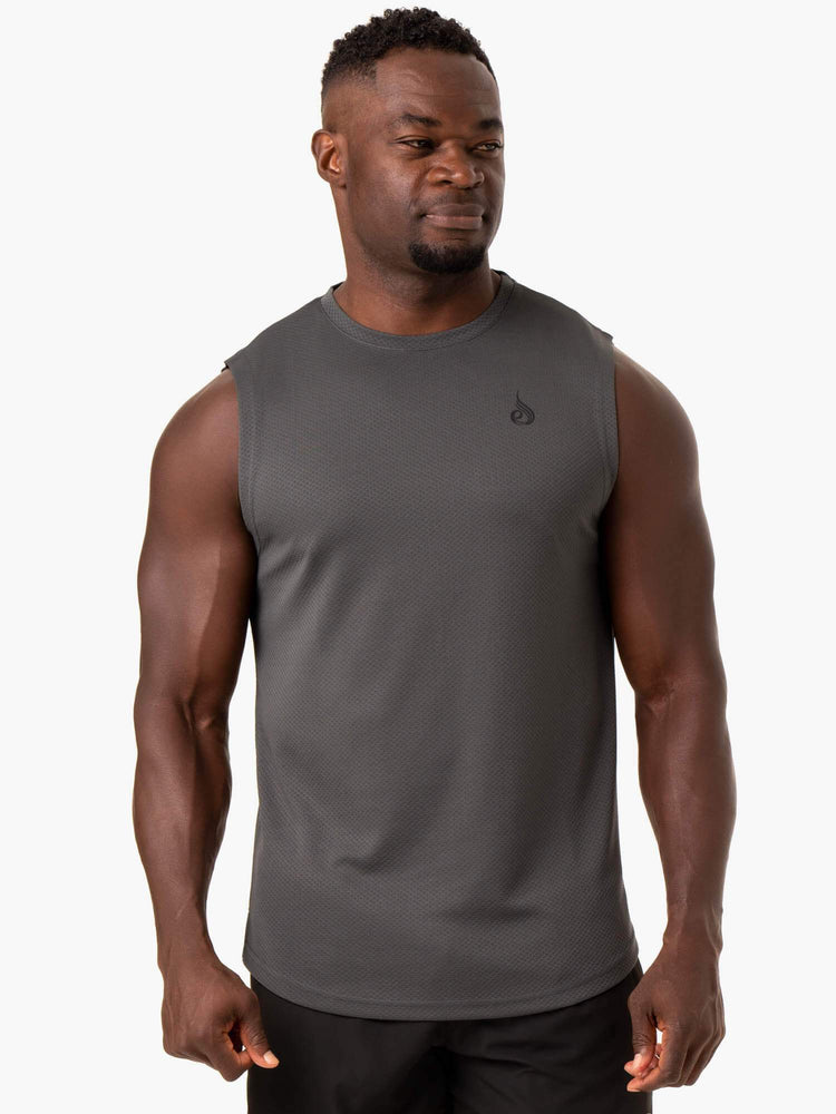 Tank Top Ryderwear Reflex Mesh Baller Hombre Grises | FQONH6132