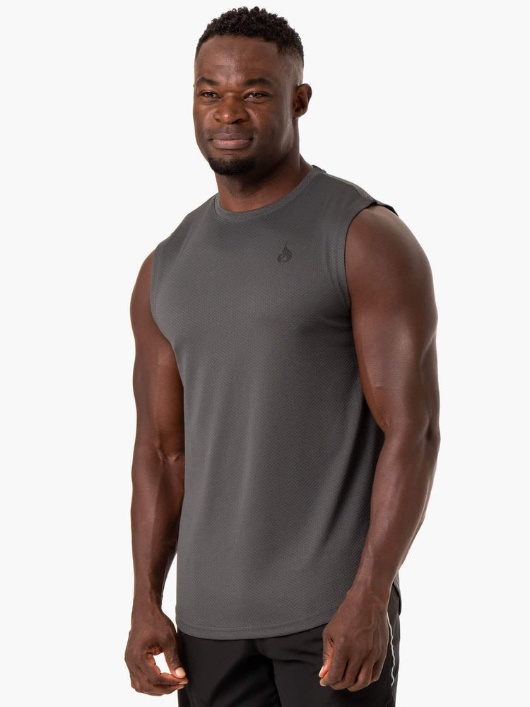 Tank Top Ryderwear Reflex Mesh Baller Hombre Grises | FQONH6132