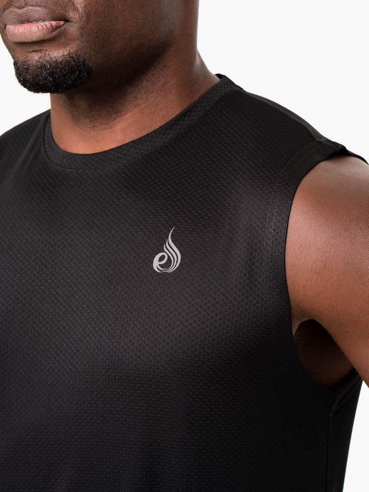 Tank Top Ryderwear Reflex Mesh Baller Hombre Negros | RUSVO2014