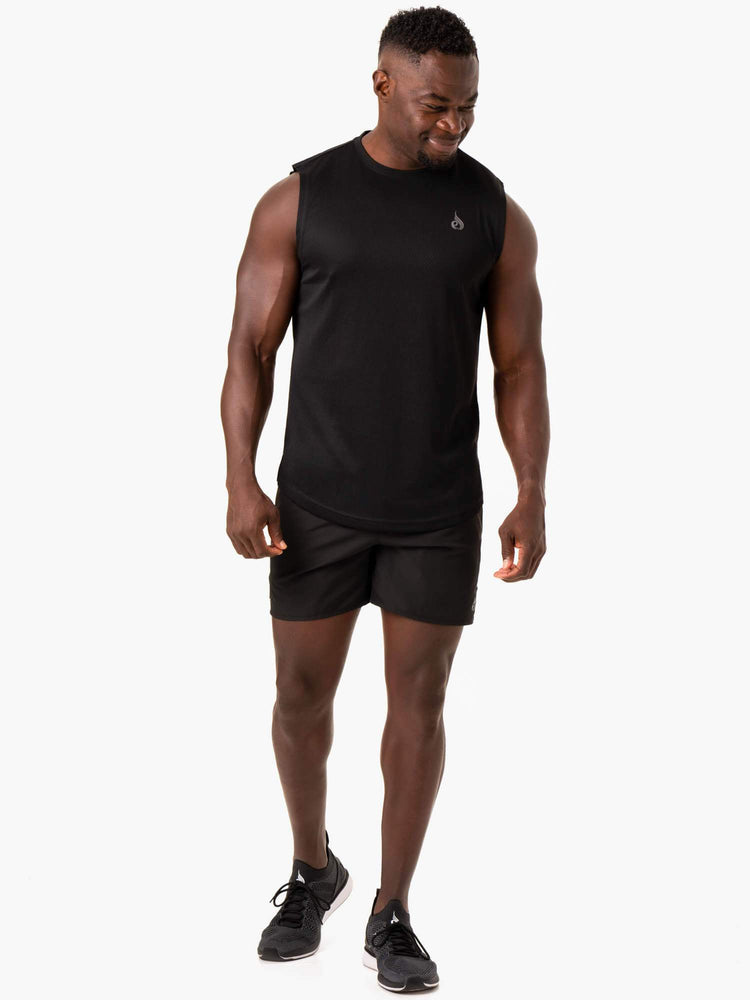 Tank Top Ryderwear Reflex Mesh Baller Hombre Negros | RUSVO2014
