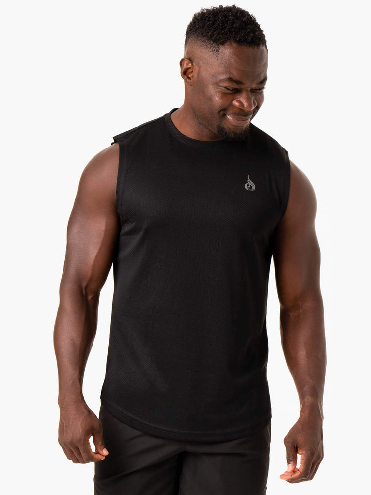 Tank Top Ryderwear Reflex Mesh Baller Hombre Negros | RUSVO2014