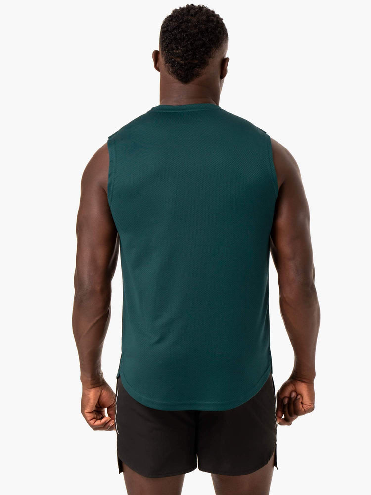 Tank Top Ryderwear Reflex Mesh Baller Hombre Turquesa | SEVUZ3572