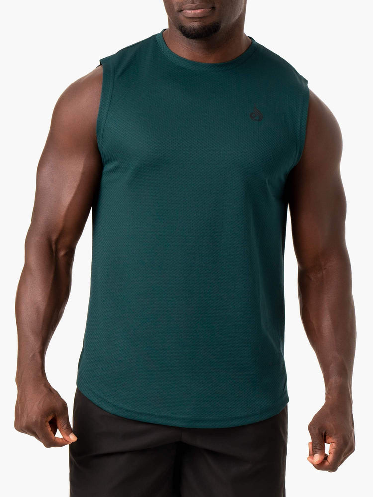 Tank Top Ryderwear Reflex Mesh Baller Hombre Turquesa | SEVUZ3572