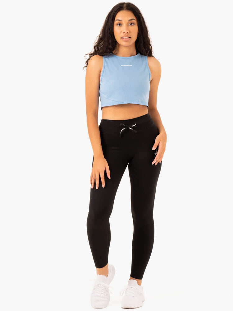 Tank Top Ryderwear Replay Cross Over Mujer Azules | ICOSK9532