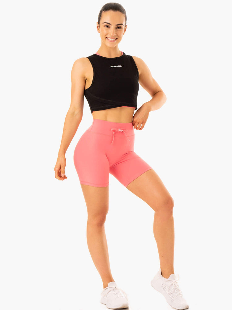 Tank Top Ryderwear Replay Cross Over Mujer Negros | SQLRA0793