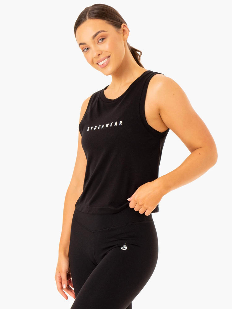 Tank Top Ryderwear Replay Mujer Negros | CUGPF8109